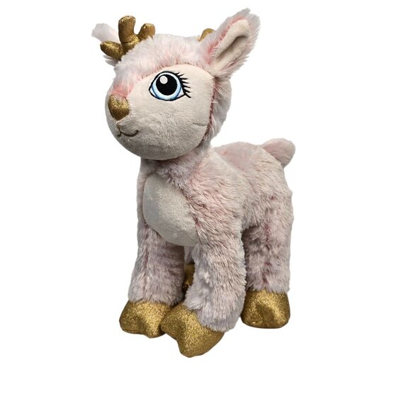 Build a Bear Workshop Reindeer Pink 2021 Merry Mission Plush Stuffed Animal Toy - Picture 1 of 16
